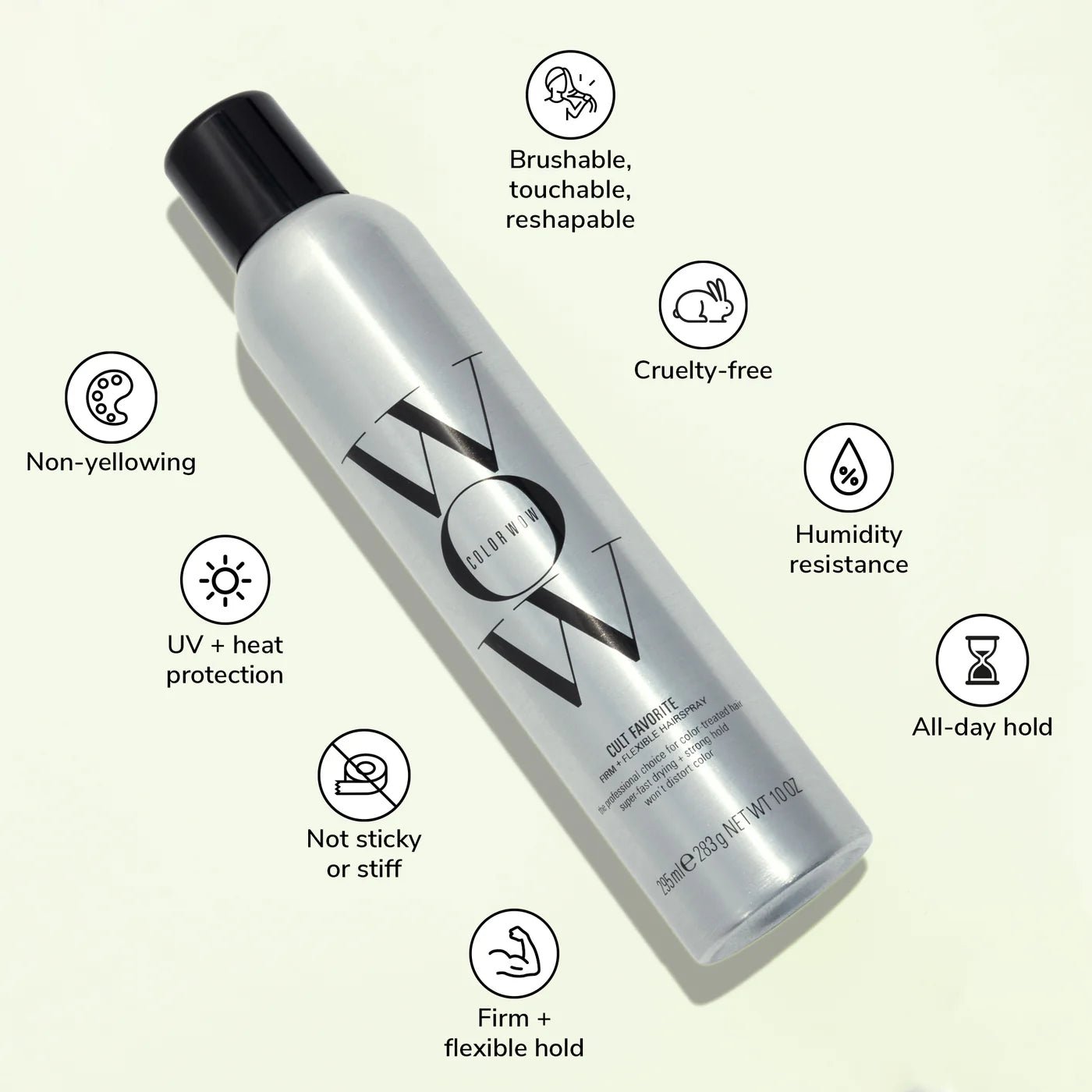 Color WOW Cult Favorite Firm + Flexible Hairspray 295ml - shelley and co