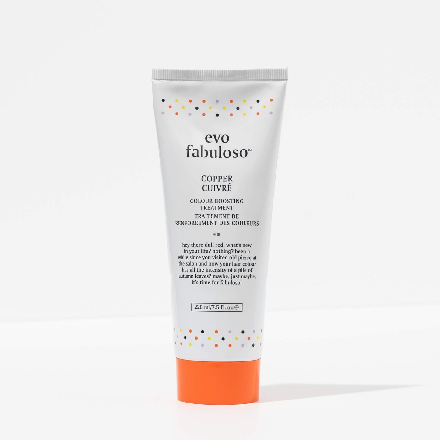 EVO fabuloso copper colour boosting treatment 220ml - shelley and co