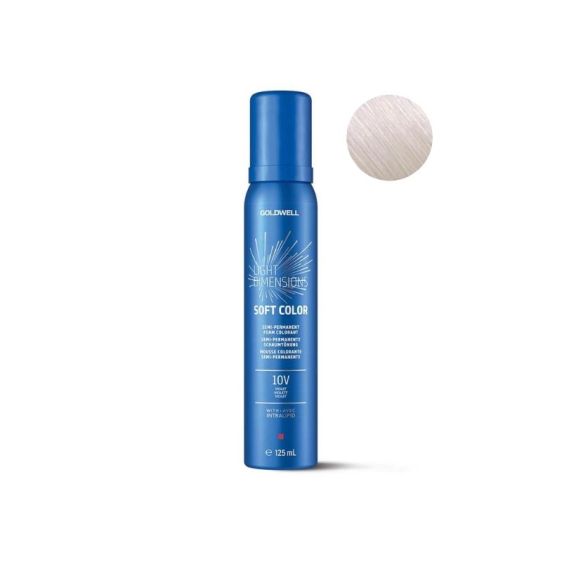 Goldwell Colourance Soft Colour Foam 120g Toner - Pastel Violet Blonde 10V - shelley and co