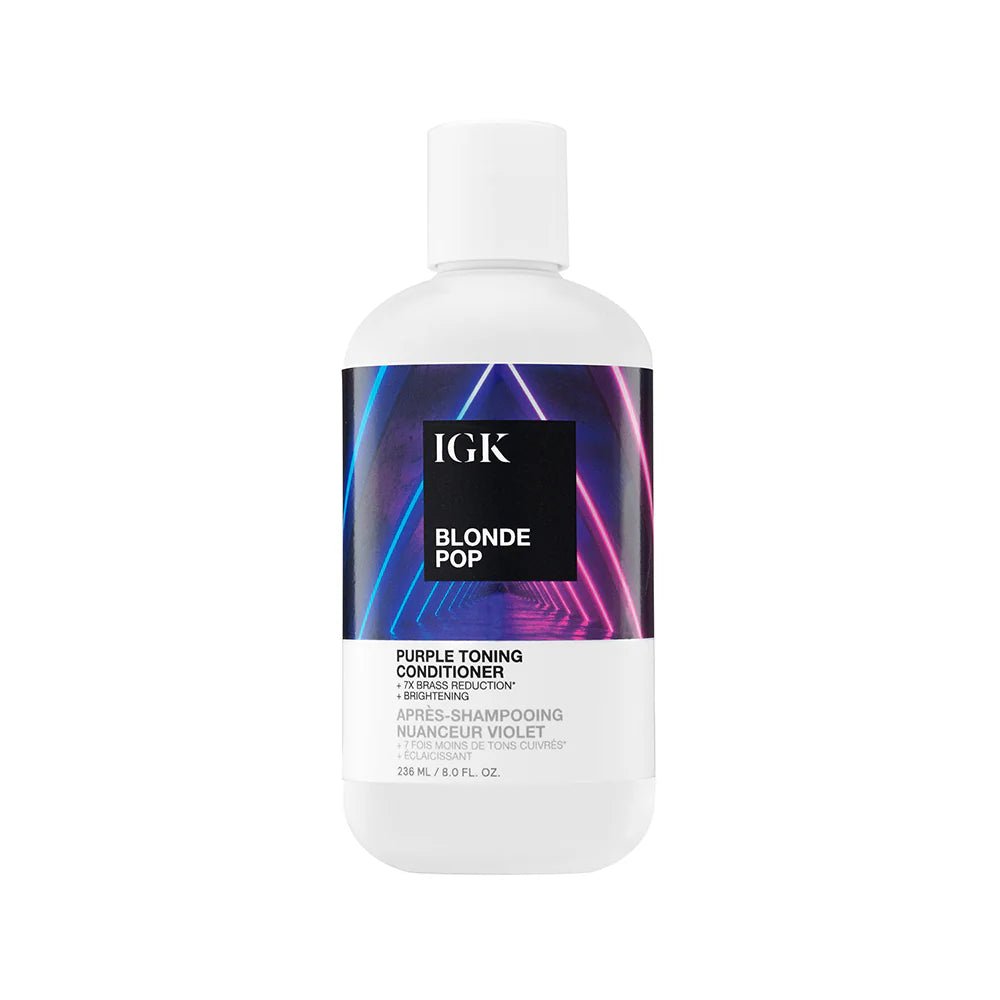 IGK Blonde Pop Purple Toning Conditioner 236ml - shelley and co