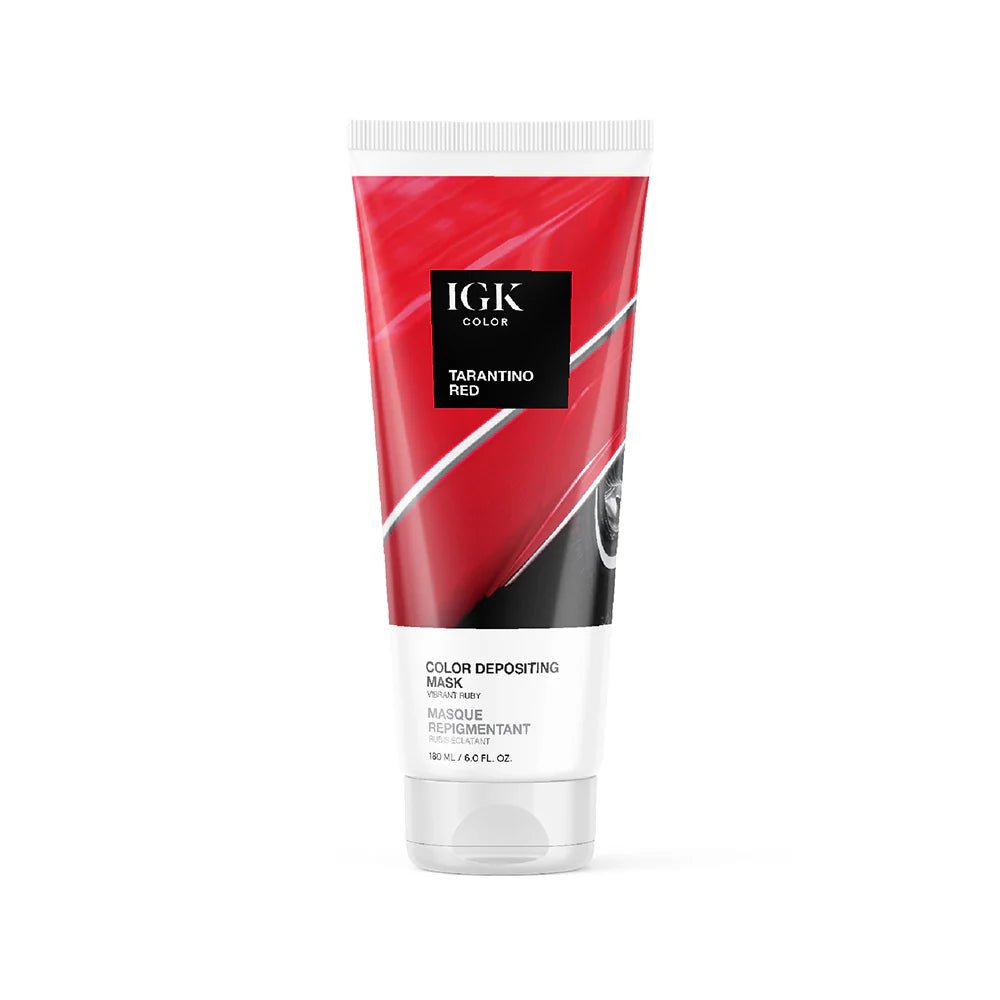 IGK Color Depositing Mask Tarantino Red - Vibrant Ruby 180ml - shelley and co