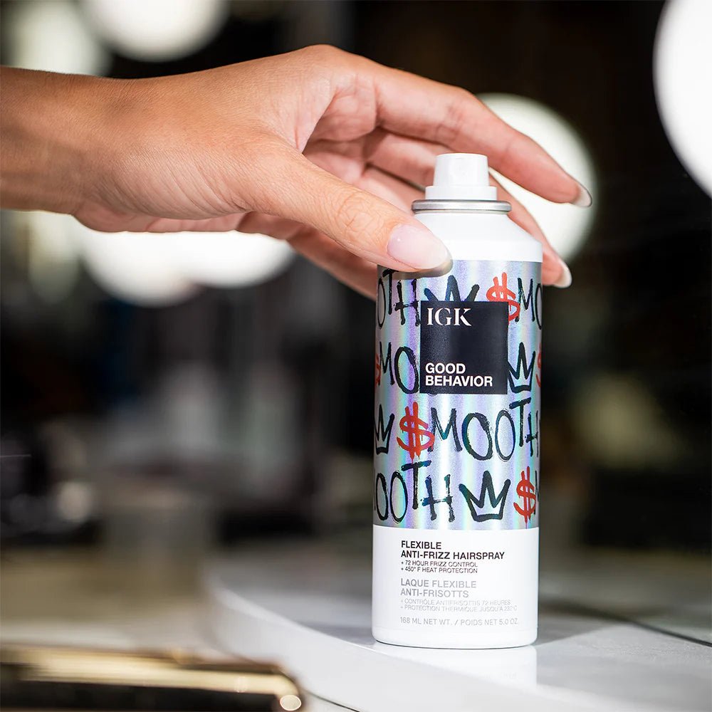 IGK Good Behavior Flexible Anti - Frizz Hairspray 168ml - Shelley and Co