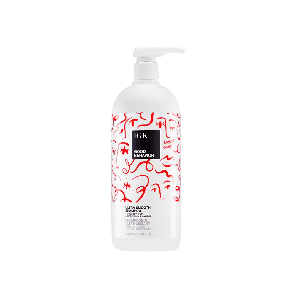 IGK Good Behavior Ultra Smooth Shampoo Retail Litre - shelley and co