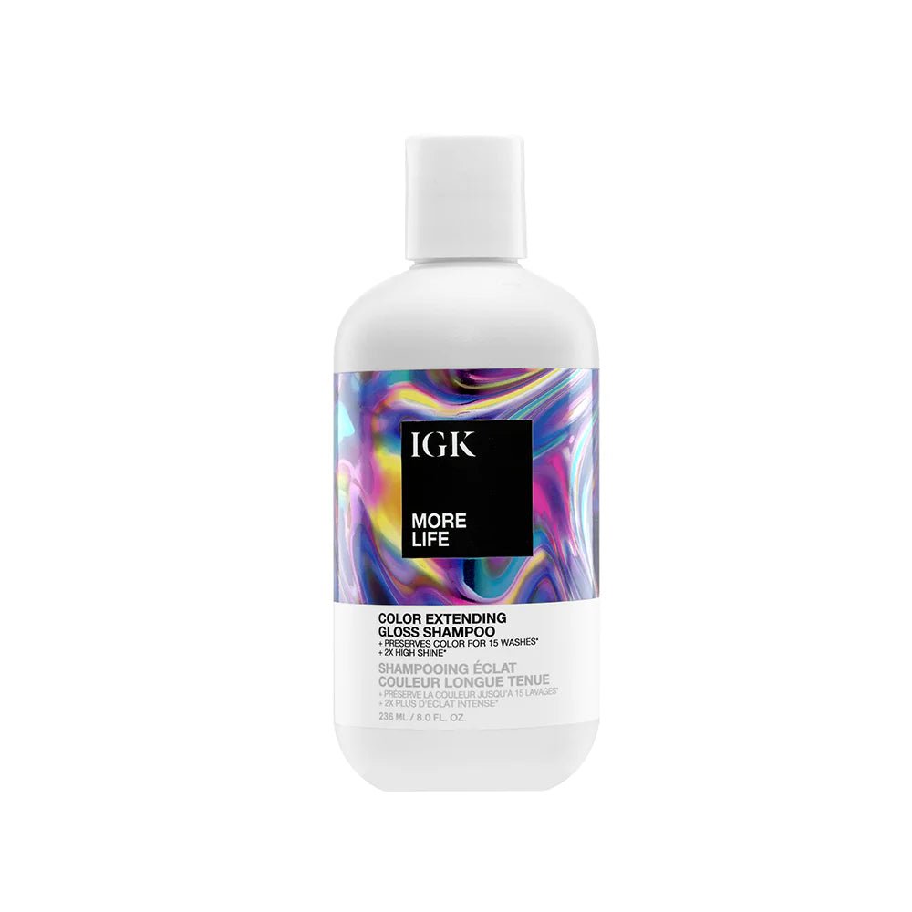 IGK More Life Color Extending Gloss Shampoo 236ml - shelley and co