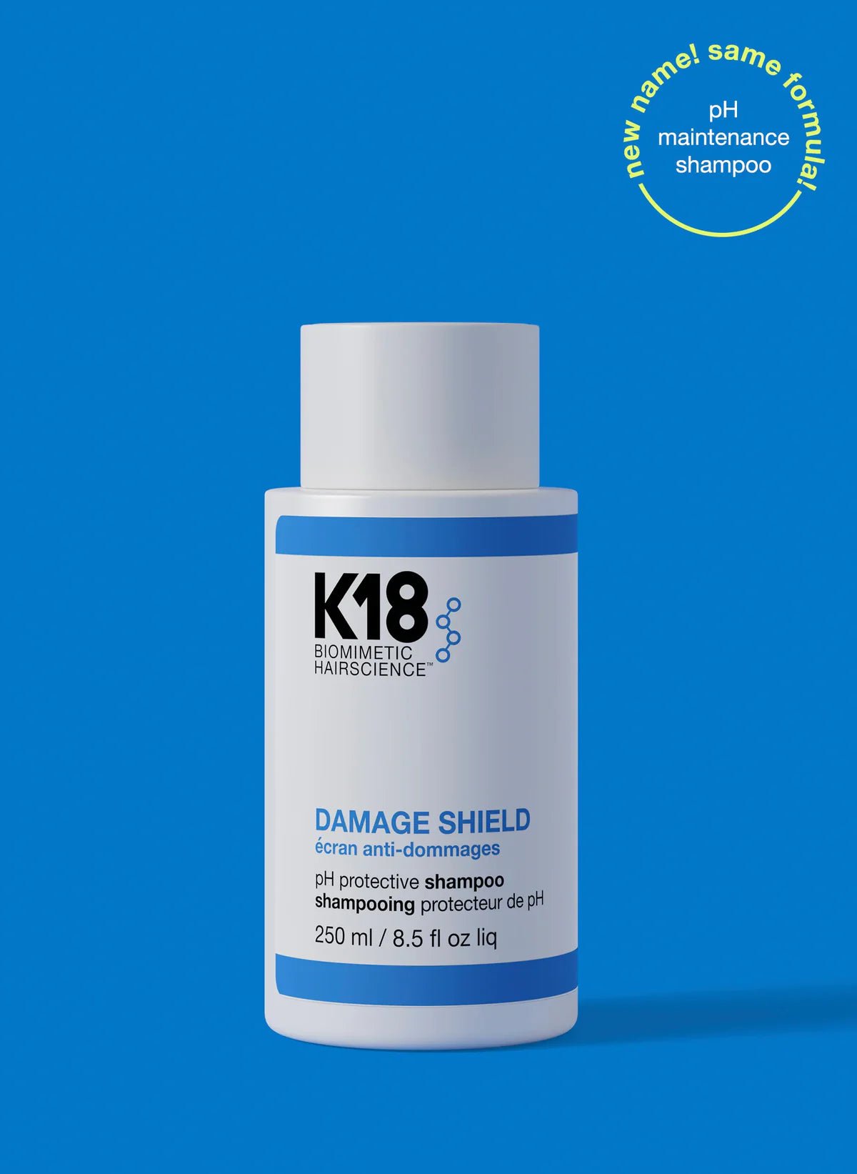 K18 DAMAGE SHIELD pH protective shampoo 250ml - shelley and co
