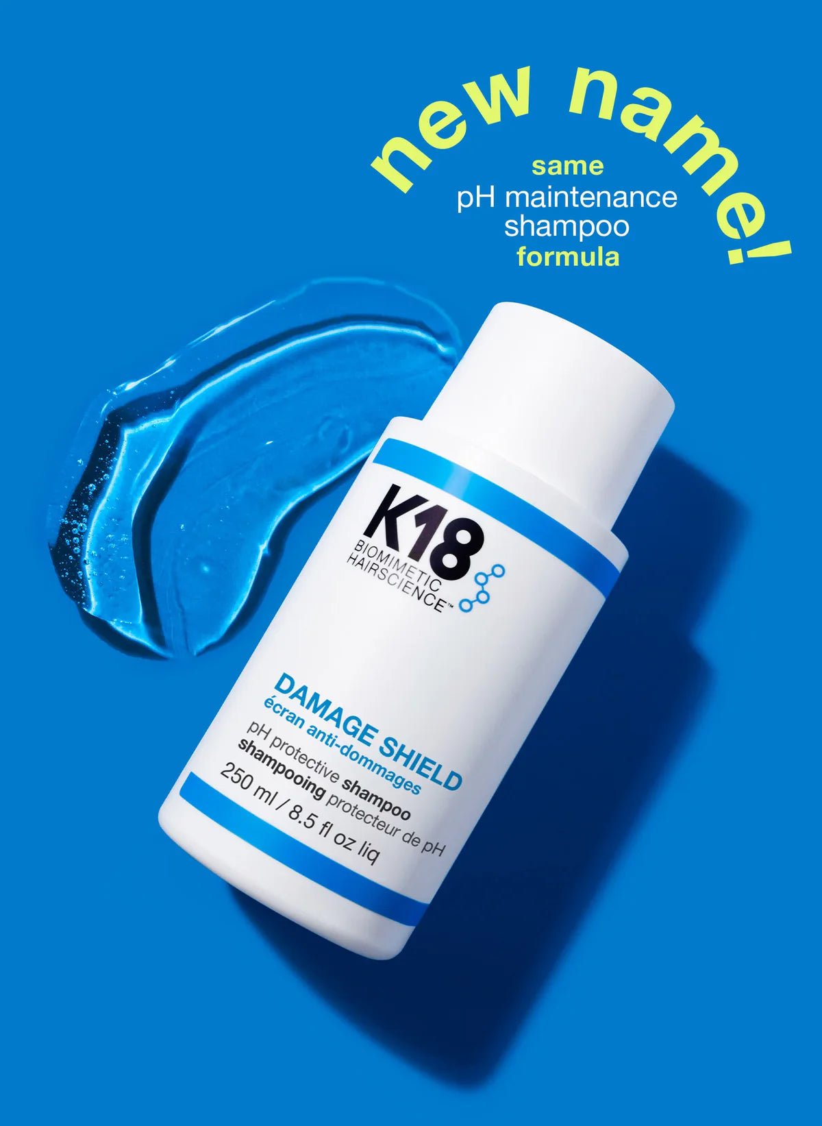 K18 DAMAGE SHIELD pH protective shampoo 250ml - shelley and co
