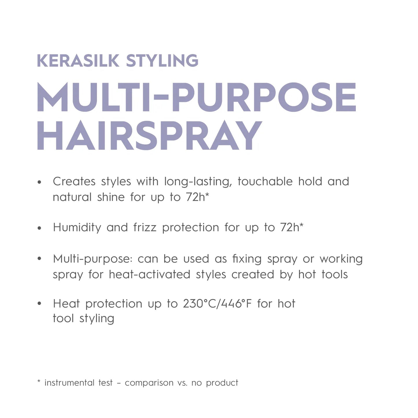 Kerasilk Multi-Purpose Hairspray Travel 75ml - shelley and co