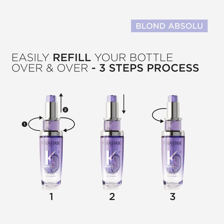 Kérastase Blond Absolu L'Huile Cicagloss Hair Refillable Oil 75ml - shelley and co