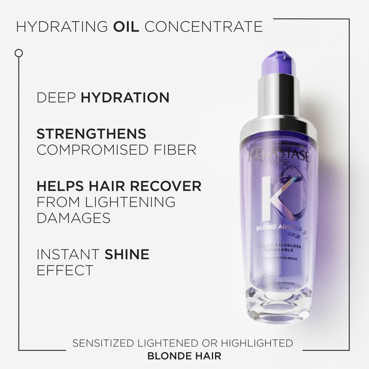 Kérastase Blond Absolu L'Huile Cicagloss Hair Refillable Oil 75ml - shelley and co