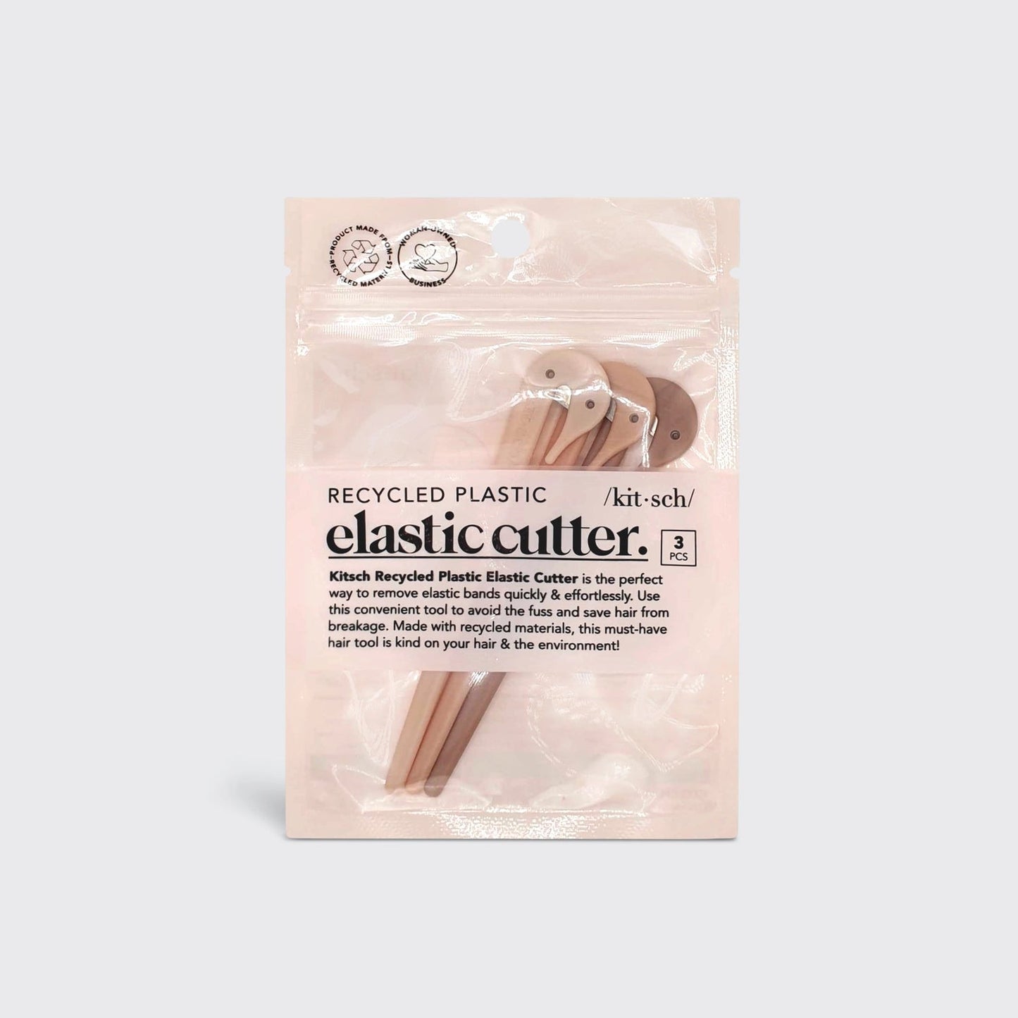 Kitsch Eco - Friendly Elastic Cutters 3pc - Multi - Coloured - shelley and co
