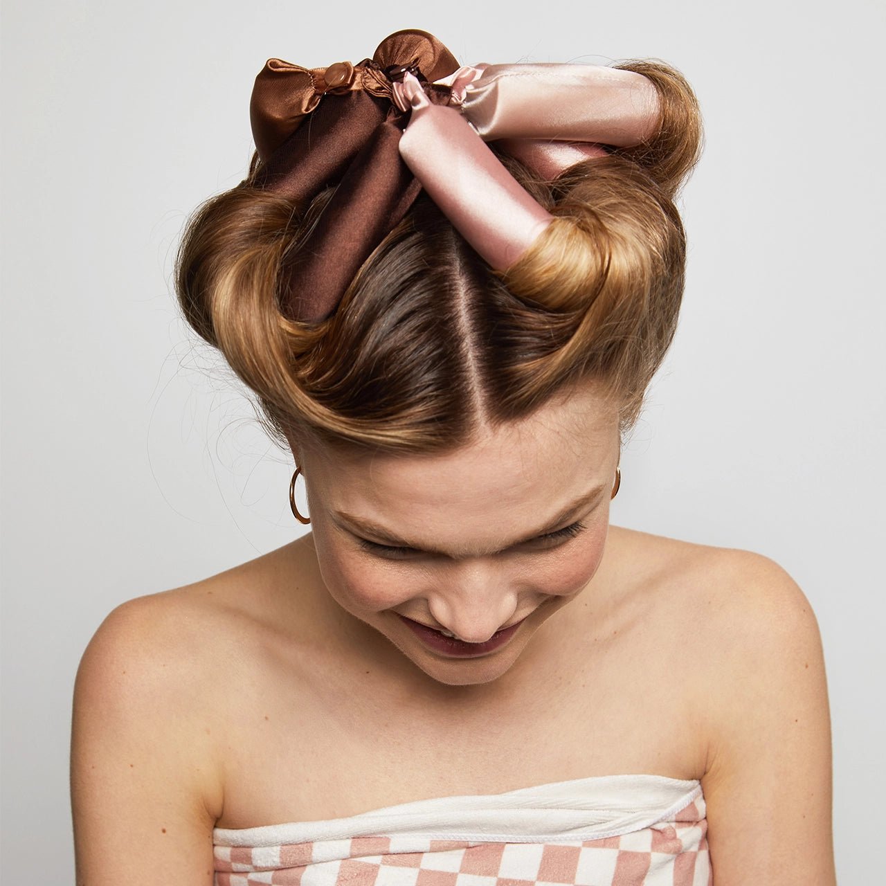 Kitsch Satin Jumbo Flexi Rods 4pc - Rosewood - shelley and co