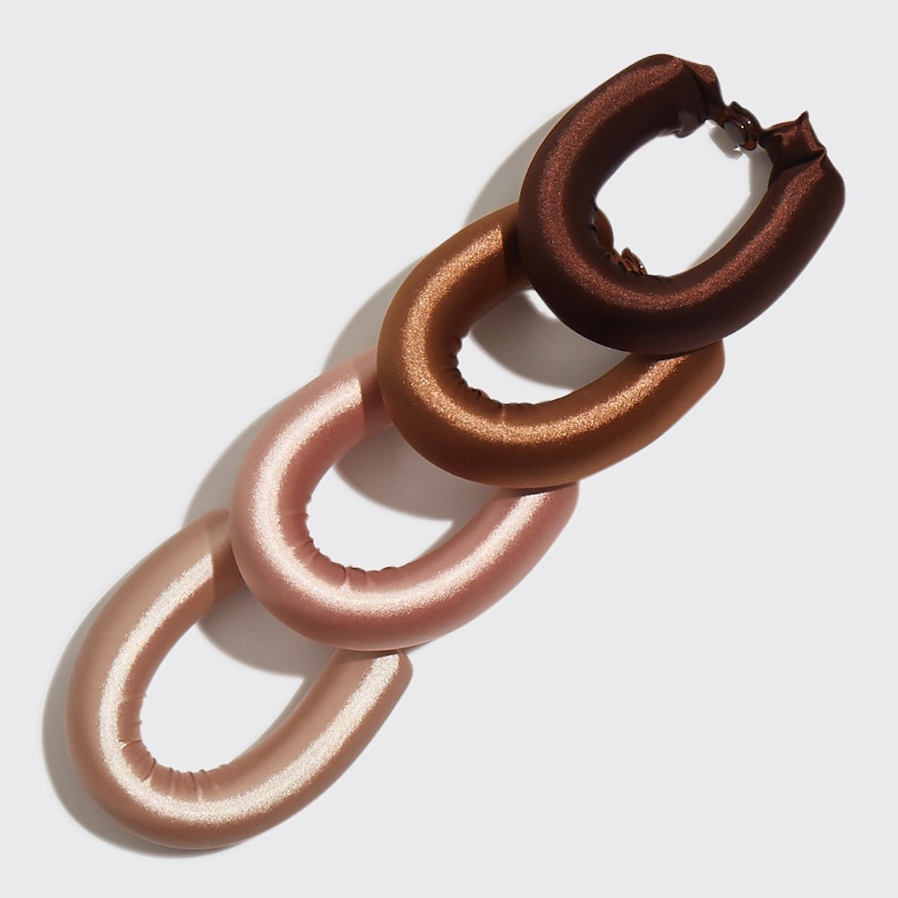 Kitsch Satin Jumbo Flexi Rods 4pc - Rosewood - shelley and co