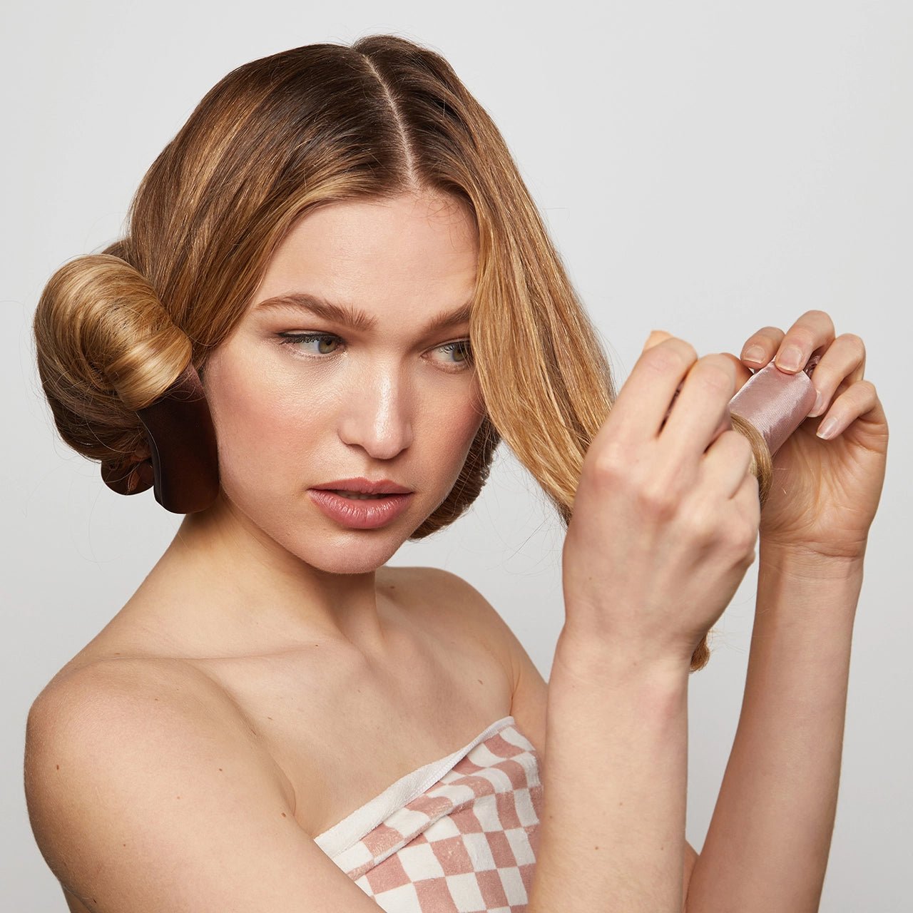Kitsch Satin Jumbo Flexi Rods 4pc - Rosewood - shelley and co