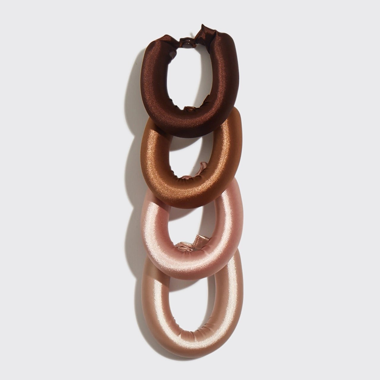 Kitsch Satin Jumbo Flexi Rods 4pc - Rosewood - shelley and co