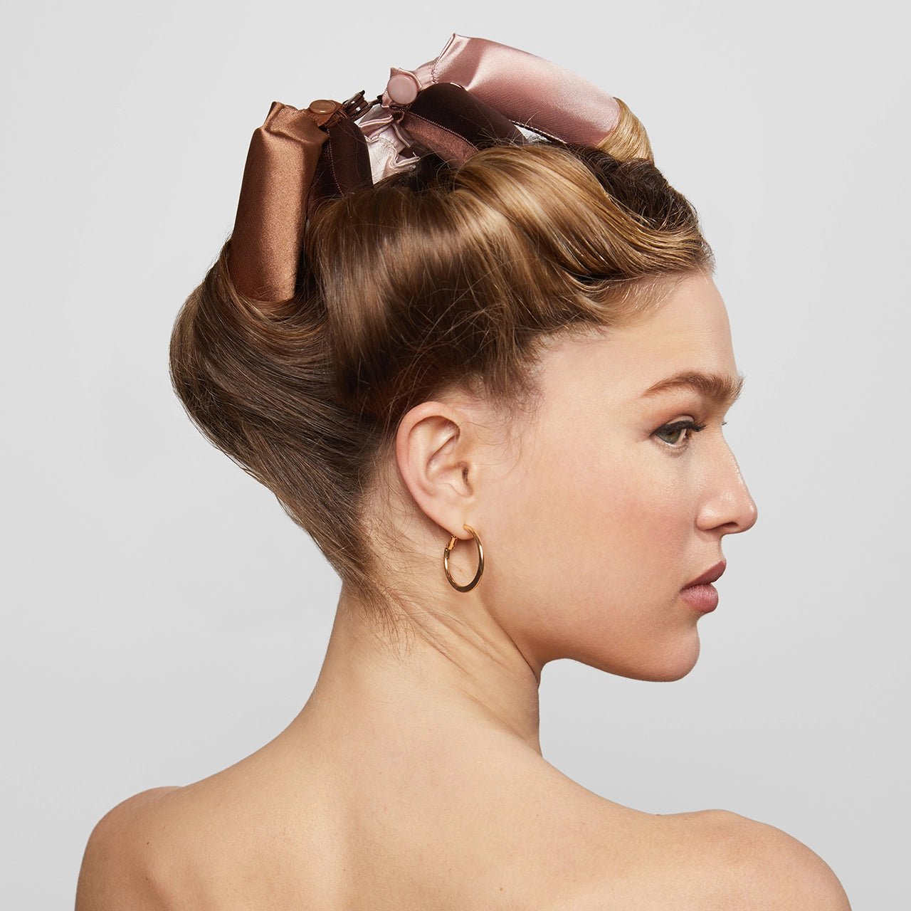 Kitsch Satin Jumbo Flexi Rods 4pc - Rosewood - shelley and co