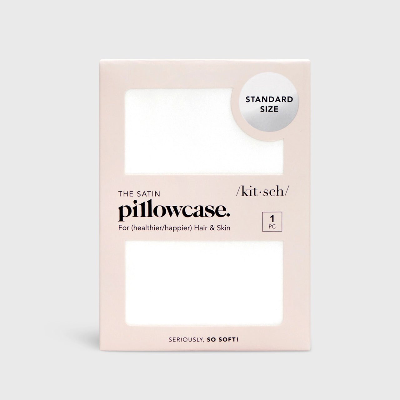 Kitsch Satin Pillowcase - Ivory - shelley and co