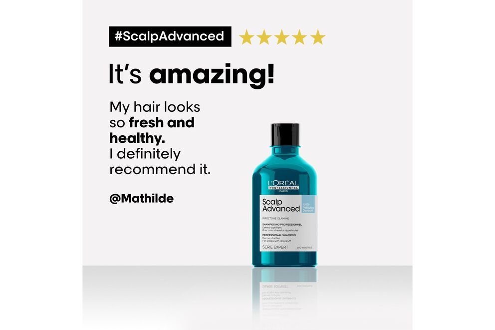 L'Oréal Professionnel Scalp Advanced Anti - Dandruff Shampoo 300ml - shelley and co