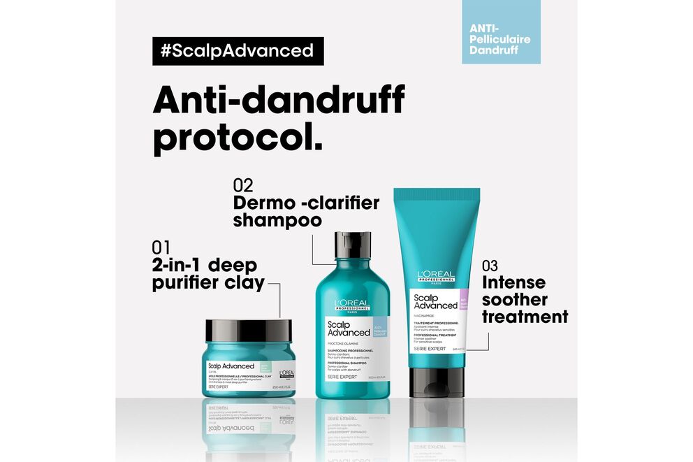 L'Oréal Professionnel Scalp Advanced Anti - Dandruff Shampoo 300ml - shelley and co