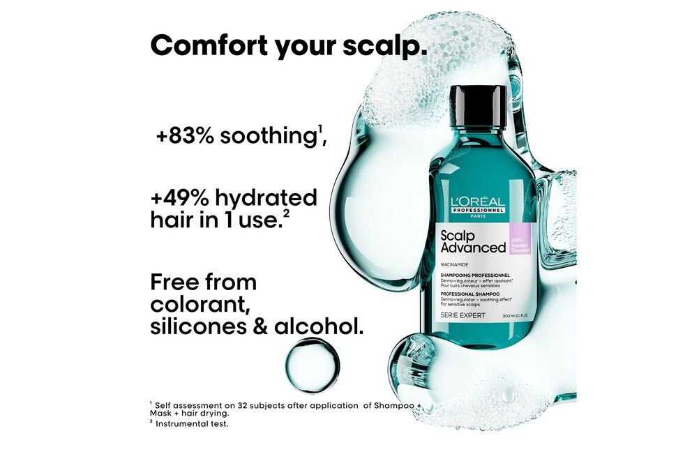 L'Oréal Professionnel Scalp Advanced Anti - Discomfort Shampoo 300ml - shelley and co