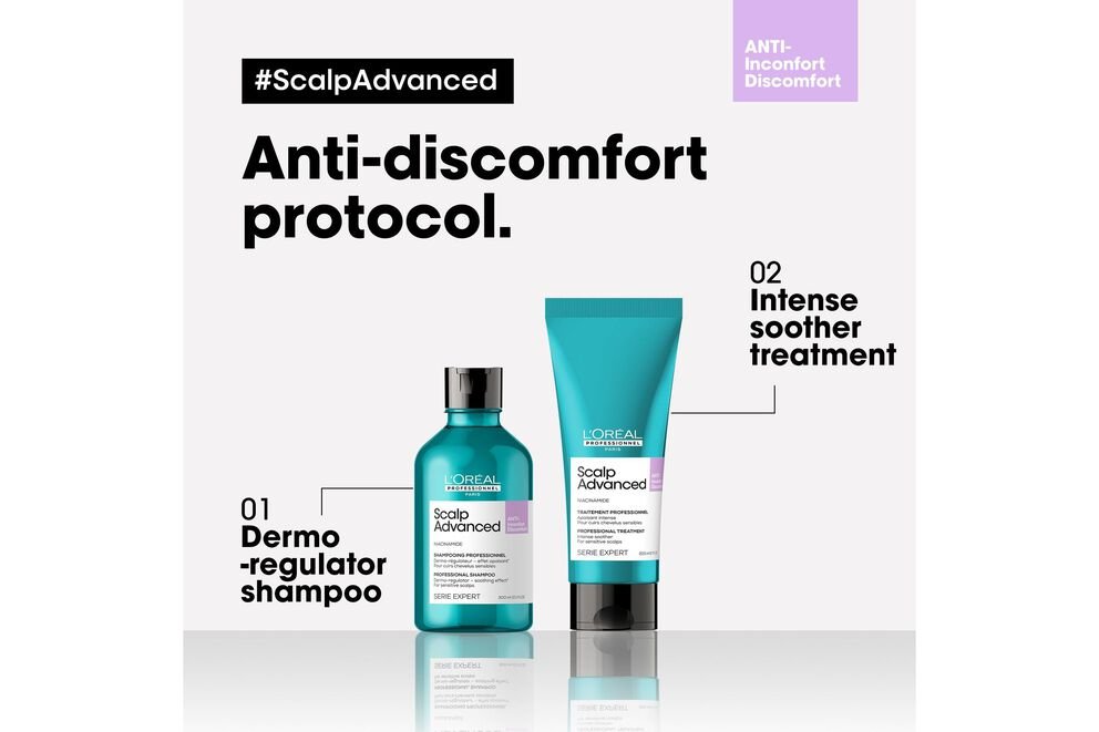 L'Oréal Professionnel Scalp Advanced Anti - Discomfort Shampoo 300ml - shelley and co