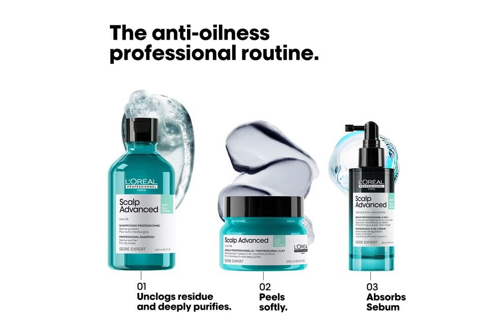 L'Oréal Professionnel Scalp Advanced Anti - Oiliness Serum 90ml - shelley and co