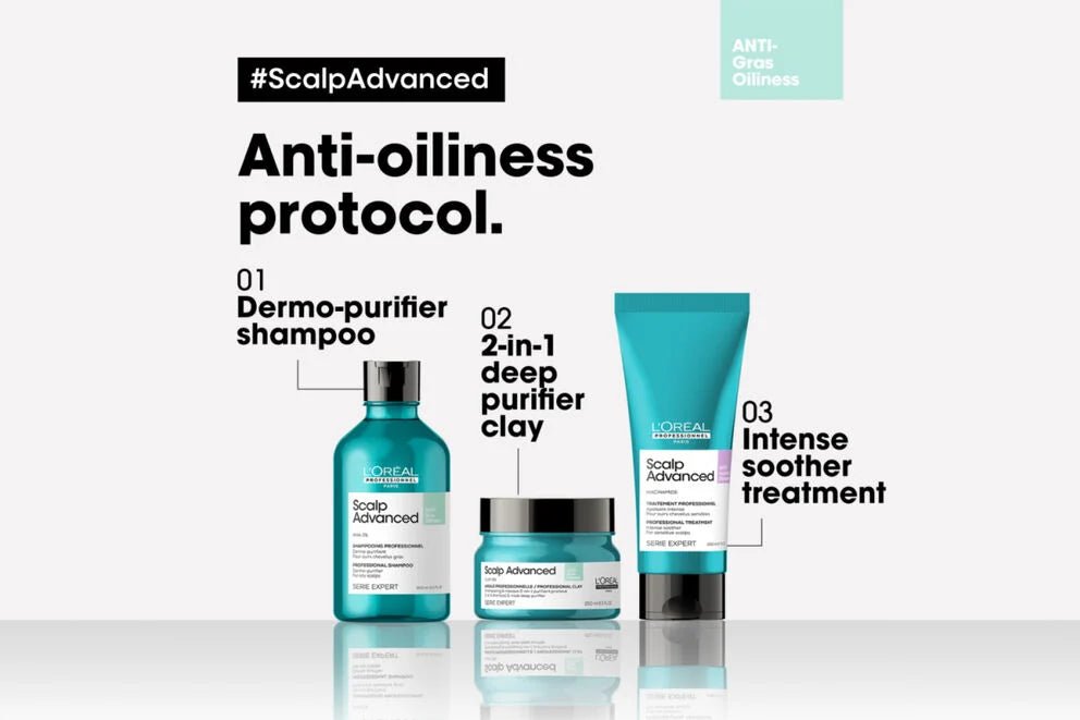 L'Oréal Professionnel Scalp Advanced Anti - Oiliness Shampoo 300ml - shelley and co