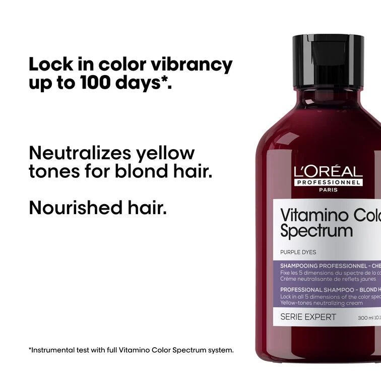 L'Oréal Professionnel Vitamino Color Spectrum Purple Shampoo 300ml - shelley and co
