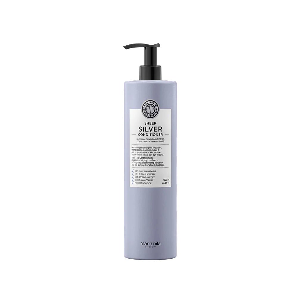 Maria Nila Sheer Silver Conditioner Retail Litre - shelley and co