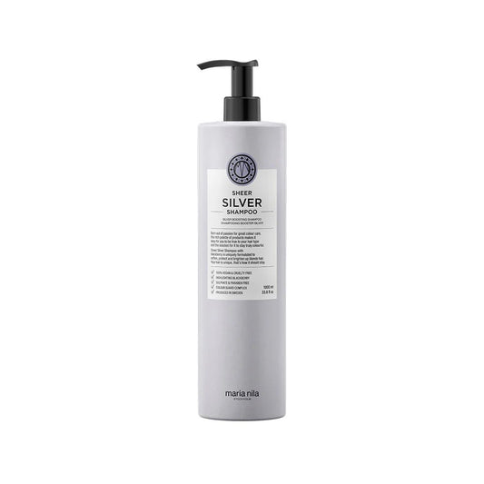 Maria Nila Sheer Silver Shampoo Retail Litre - shelley and co