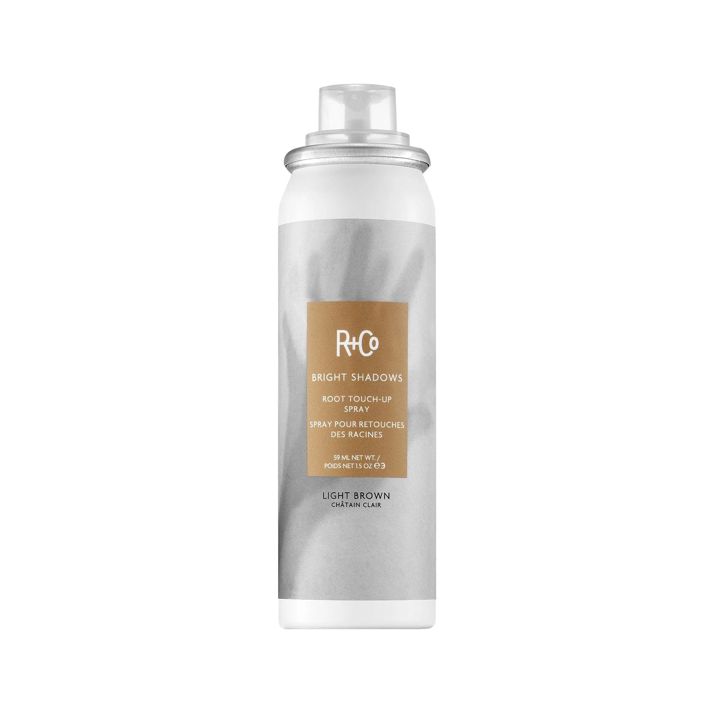 R+Co BRIGHT SHADOWS Root Touch - Up Spray - Light Brown 59ml - shelley and co