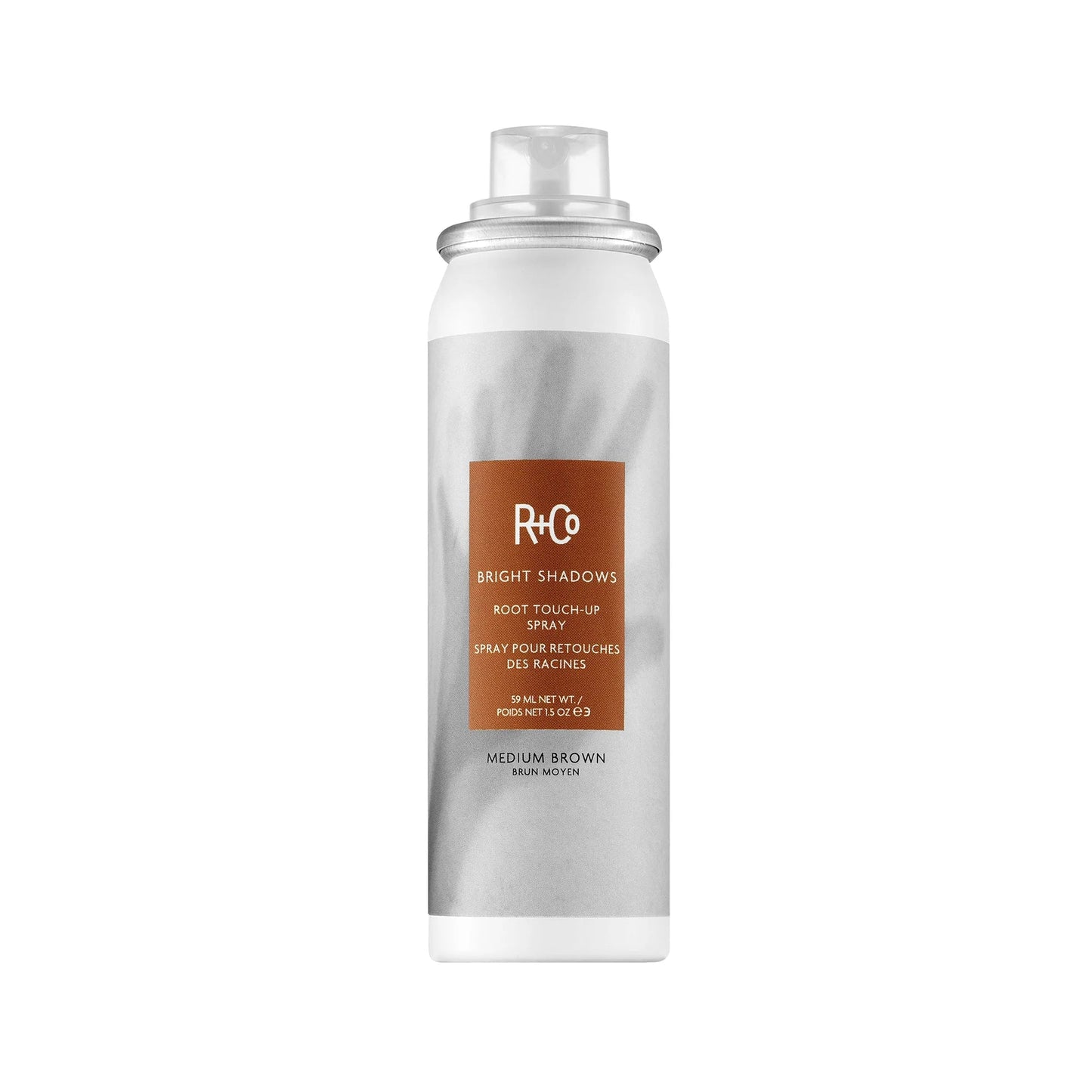 R+Co BRIGHT SHADOWS Root Touch - Up Spray - Medium Brown 59ml - shelley and co