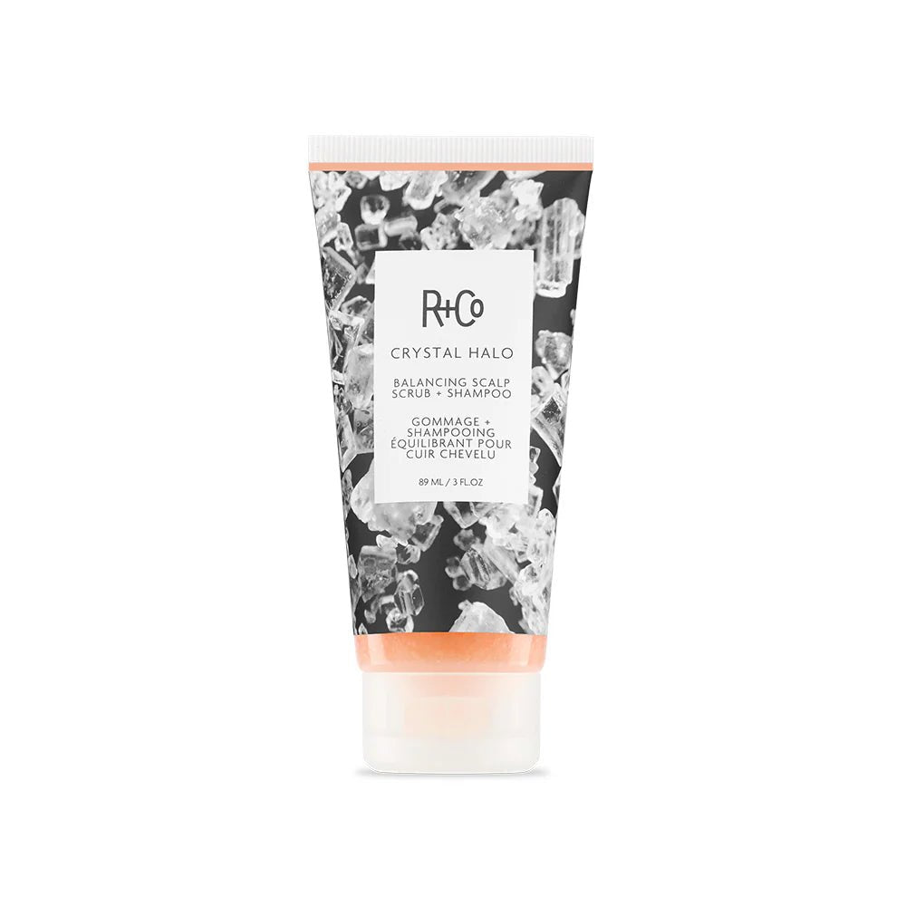 R+Co CRYSTAL HALO Balancing Scalp Scrub + Shampoo 89ml - shelley and co