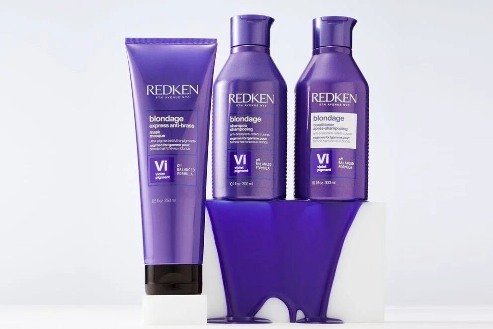 Redken Color Extend Blondage Express Anti - Brass Purple Hair Mask 300ml - shelley and co