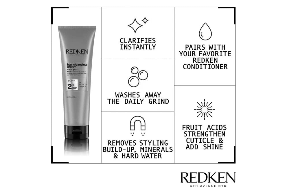 Redken Hair Cleansing Cream Shampoo 250ml - shelley and co