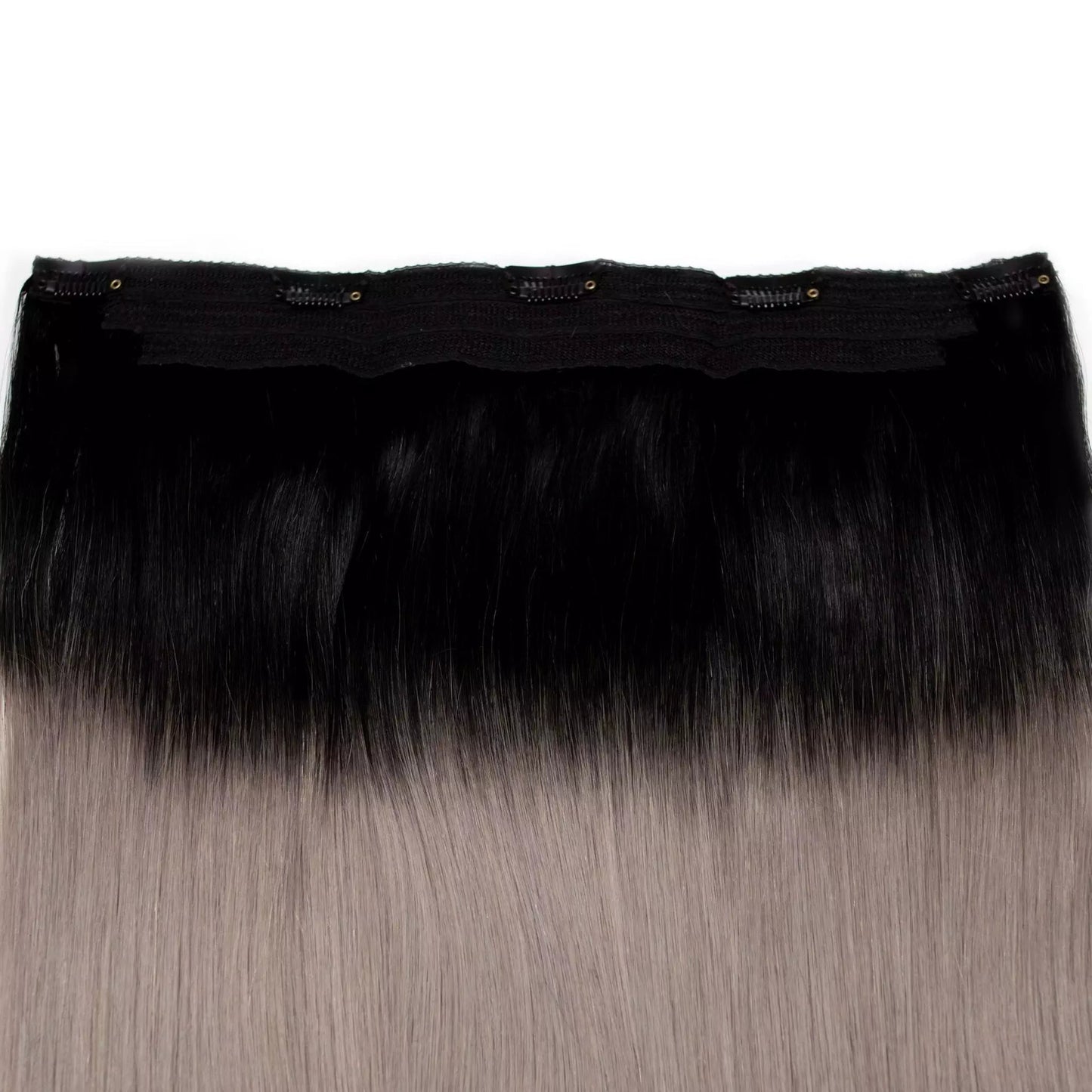Seamless1 Salt n Pepper Balayage Colour Human Hair in 1 Piece - shelley and co
