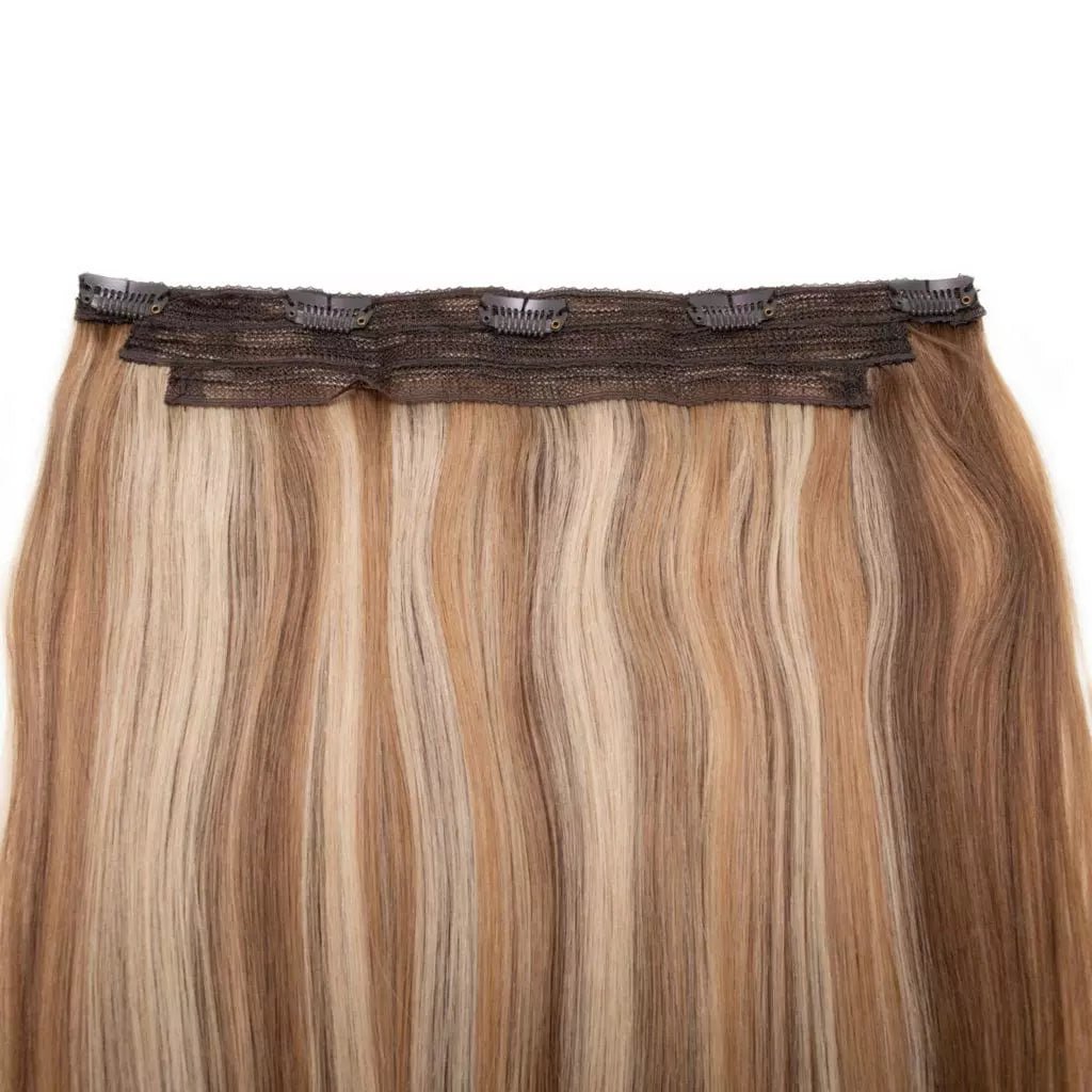 Seamless1 Vanilla Blend Piano Colour Human Hair in 1 Piece - shelley and co
