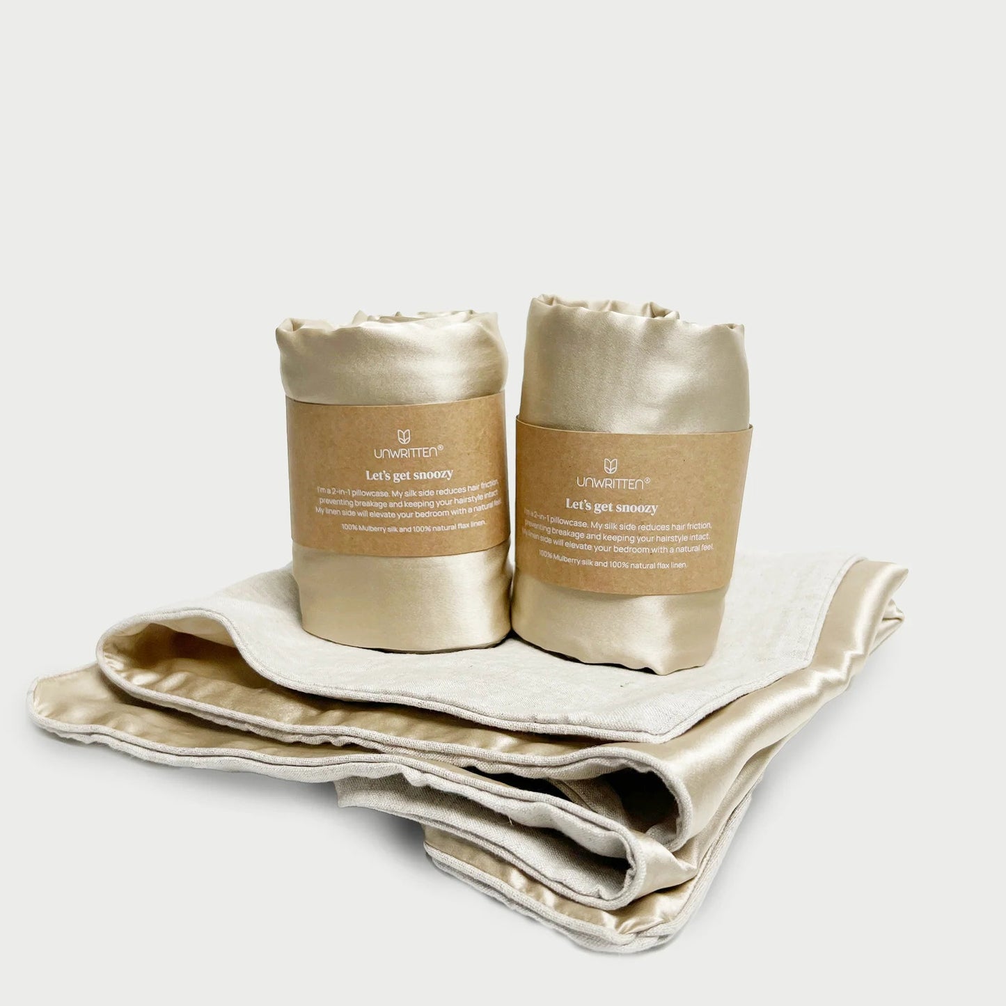 Unwritten Hair Silk & Linen Pillowcase - shelley and co