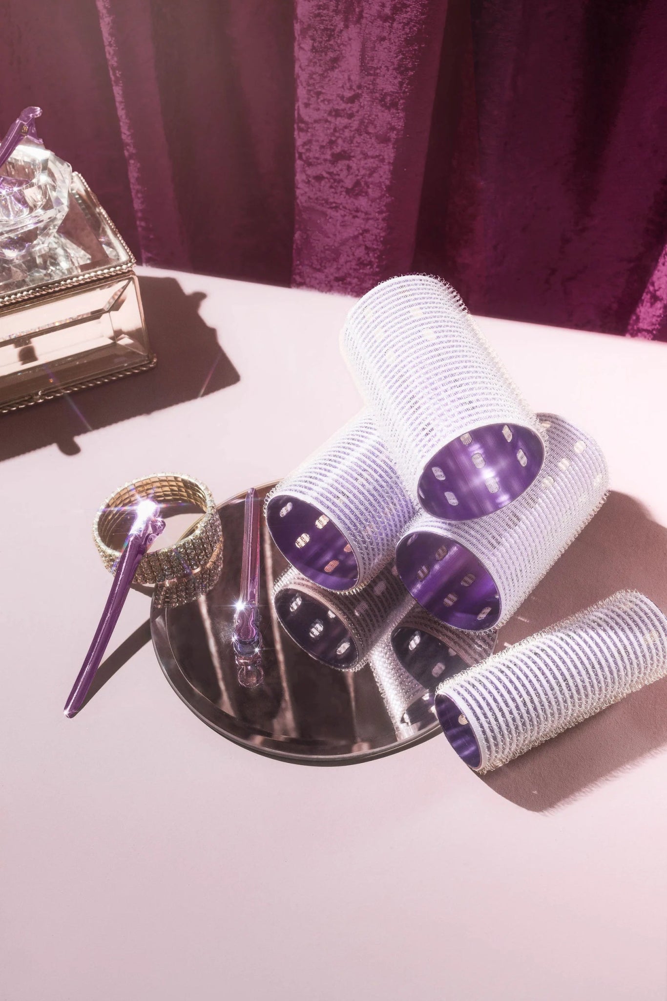 Charlii Miss Lavender! The Marilyn Set - Xtra Wide Quick Grip Rollers - shelley and co