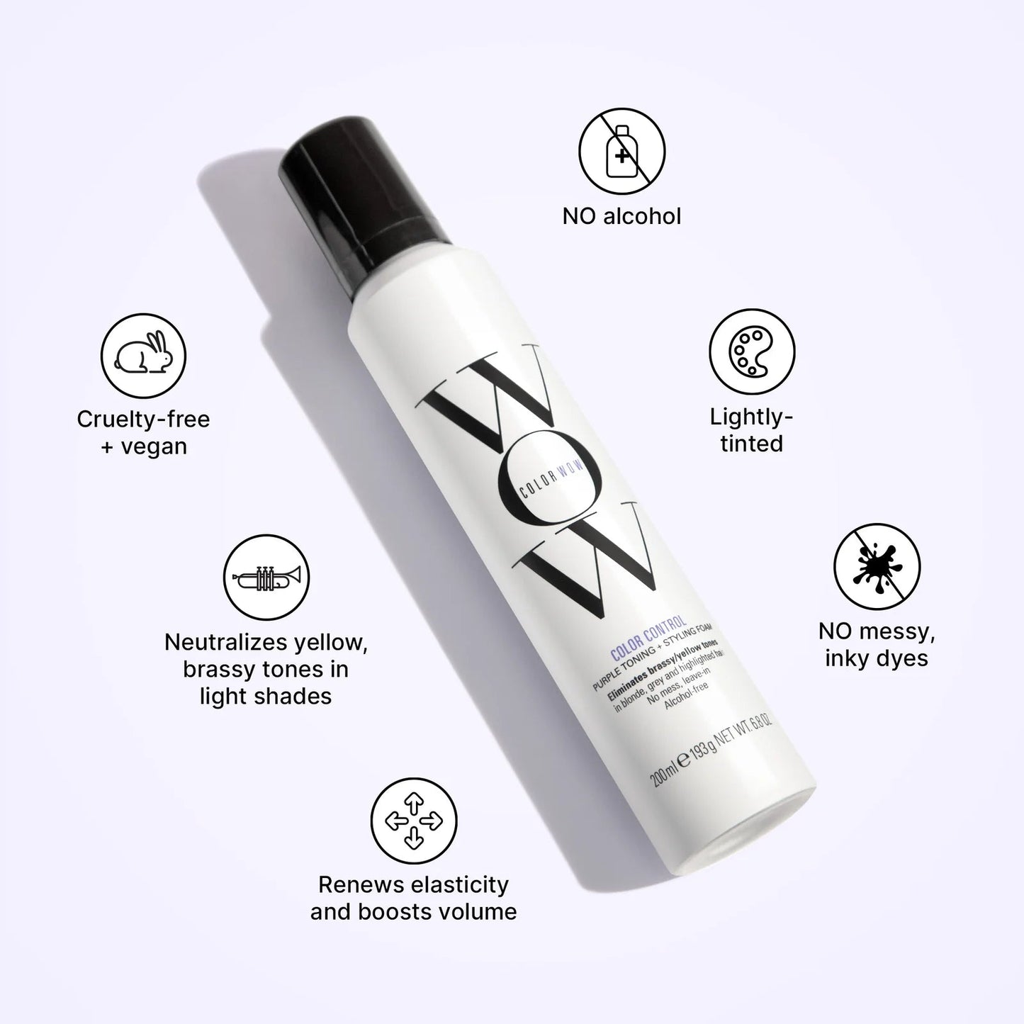 Color WOW Color Control Purple Mousse 200ml - shelley and co