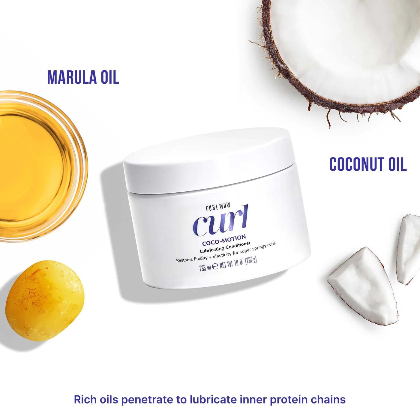 Curl WOW Coco-Motion Lubricating Conditioner 295ml - shelley and co