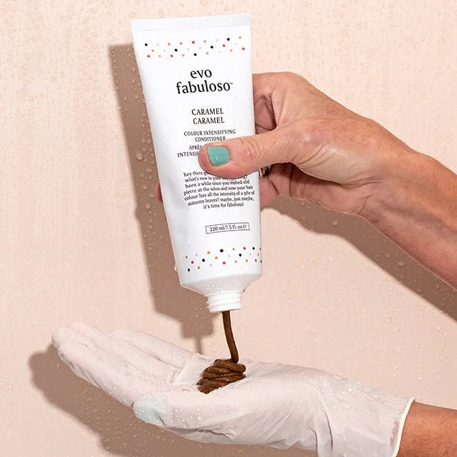 EVO fabuloso caramel colour boosting treatment 220ml - shelley and co