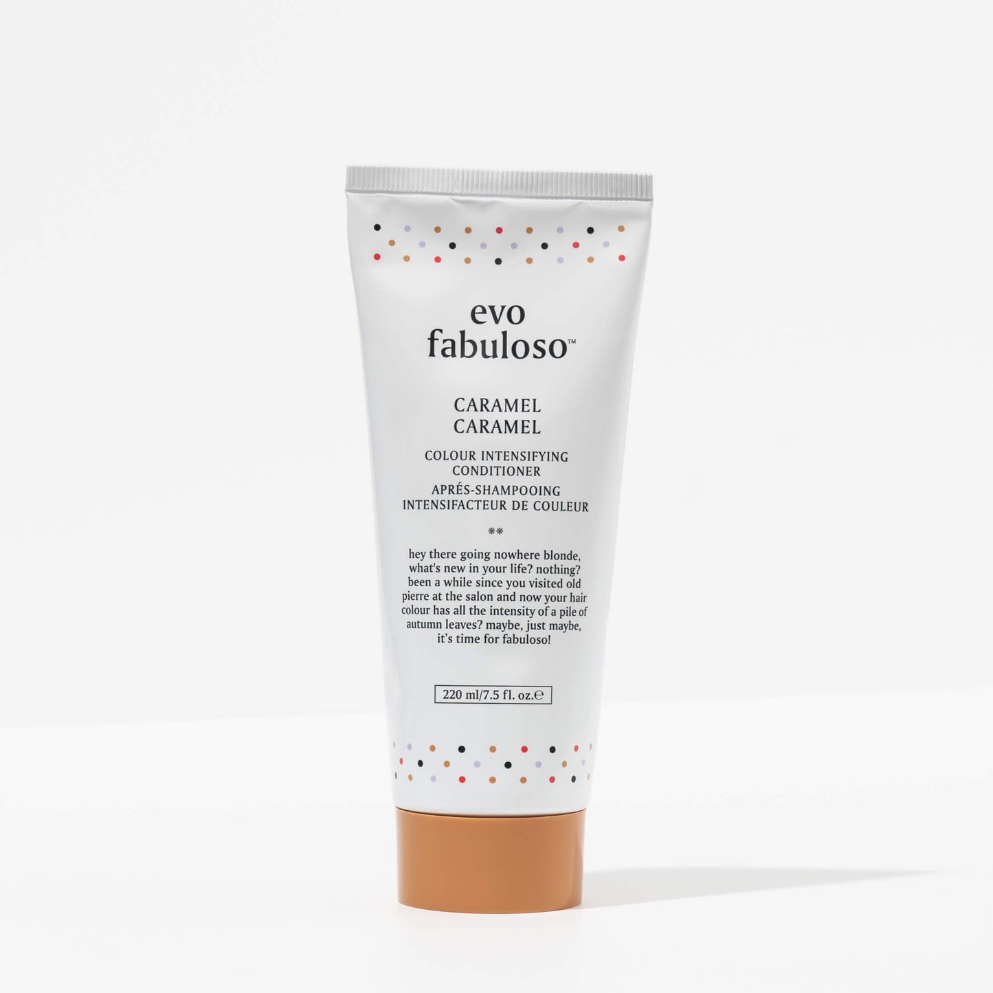EVO fabuloso caramel colour boosting treatment 220ml - shelley and co