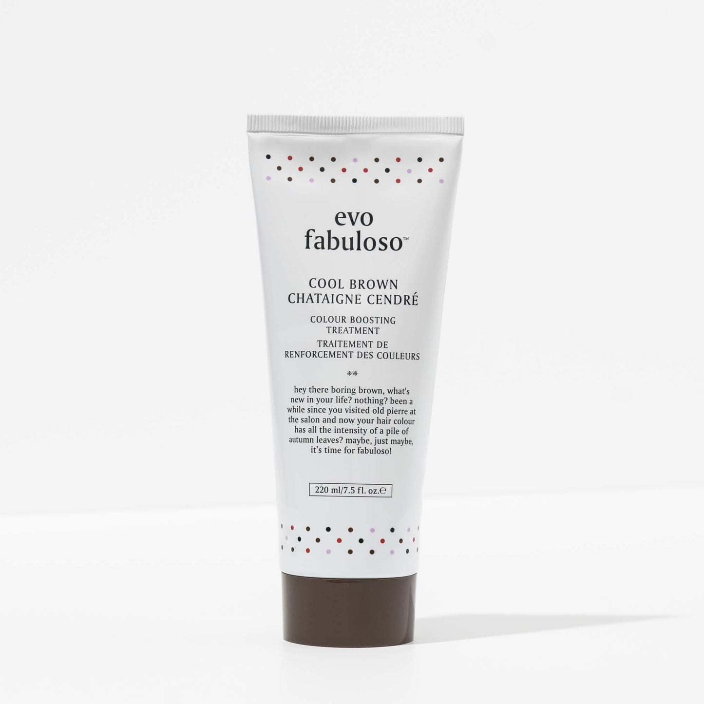 EVO fabuloso cool brown colour boosting treatment 220ml - shelley and co