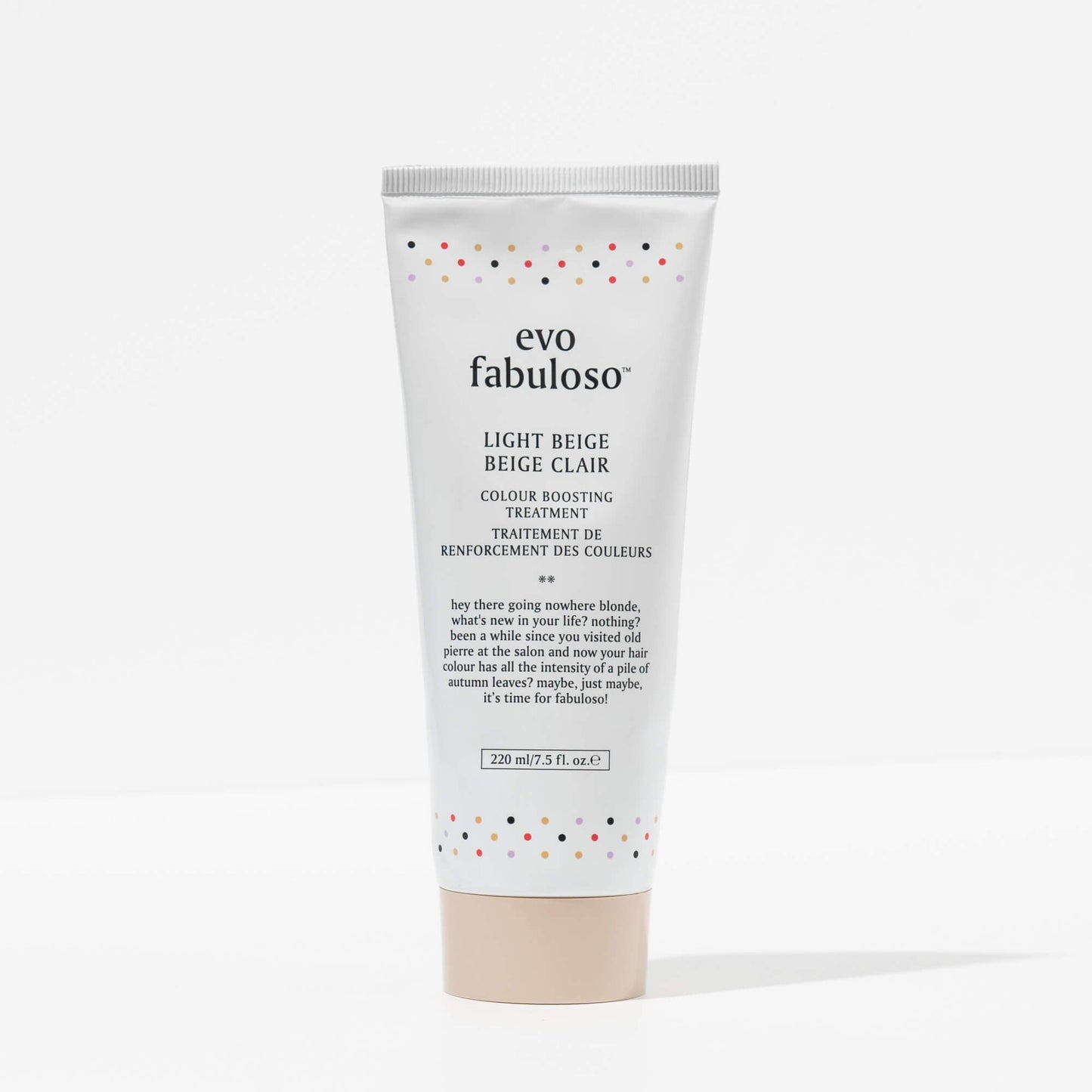 EVO fabuloso light beige colour boosting treatment 220ml - shelley and co