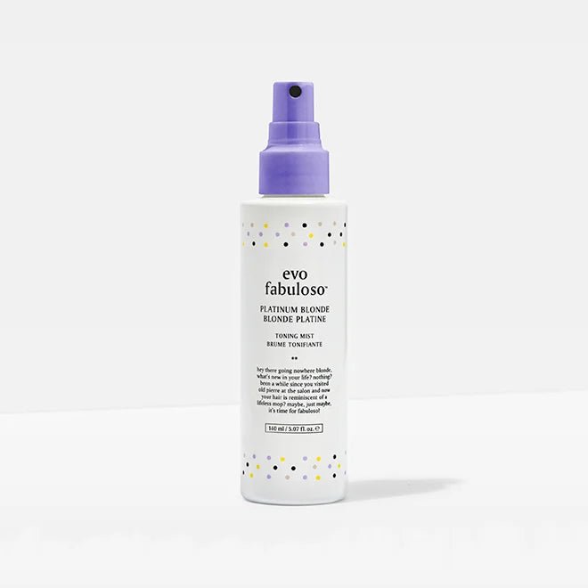 EVO fabuloso platinum blonde toning mist 140ml - shelley and co