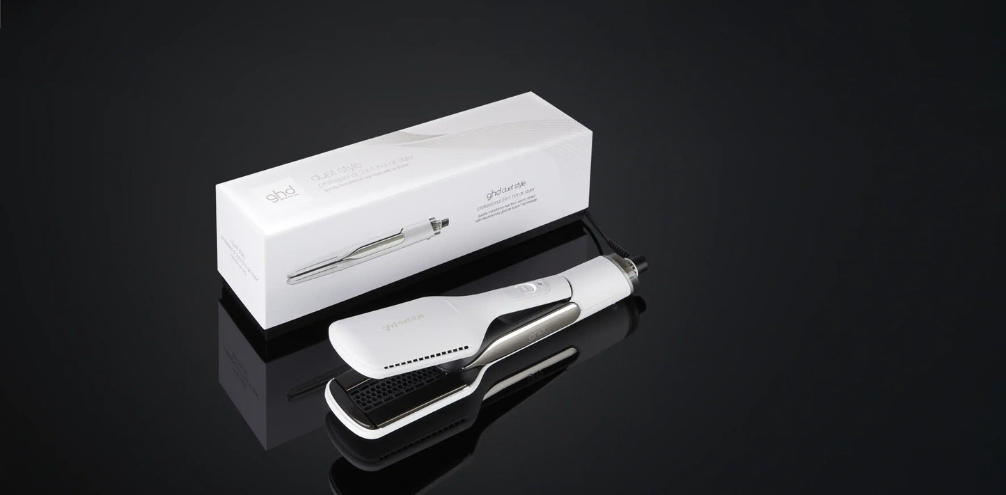 GHD Duet Style Hot Air Styler - White - shelley and co
