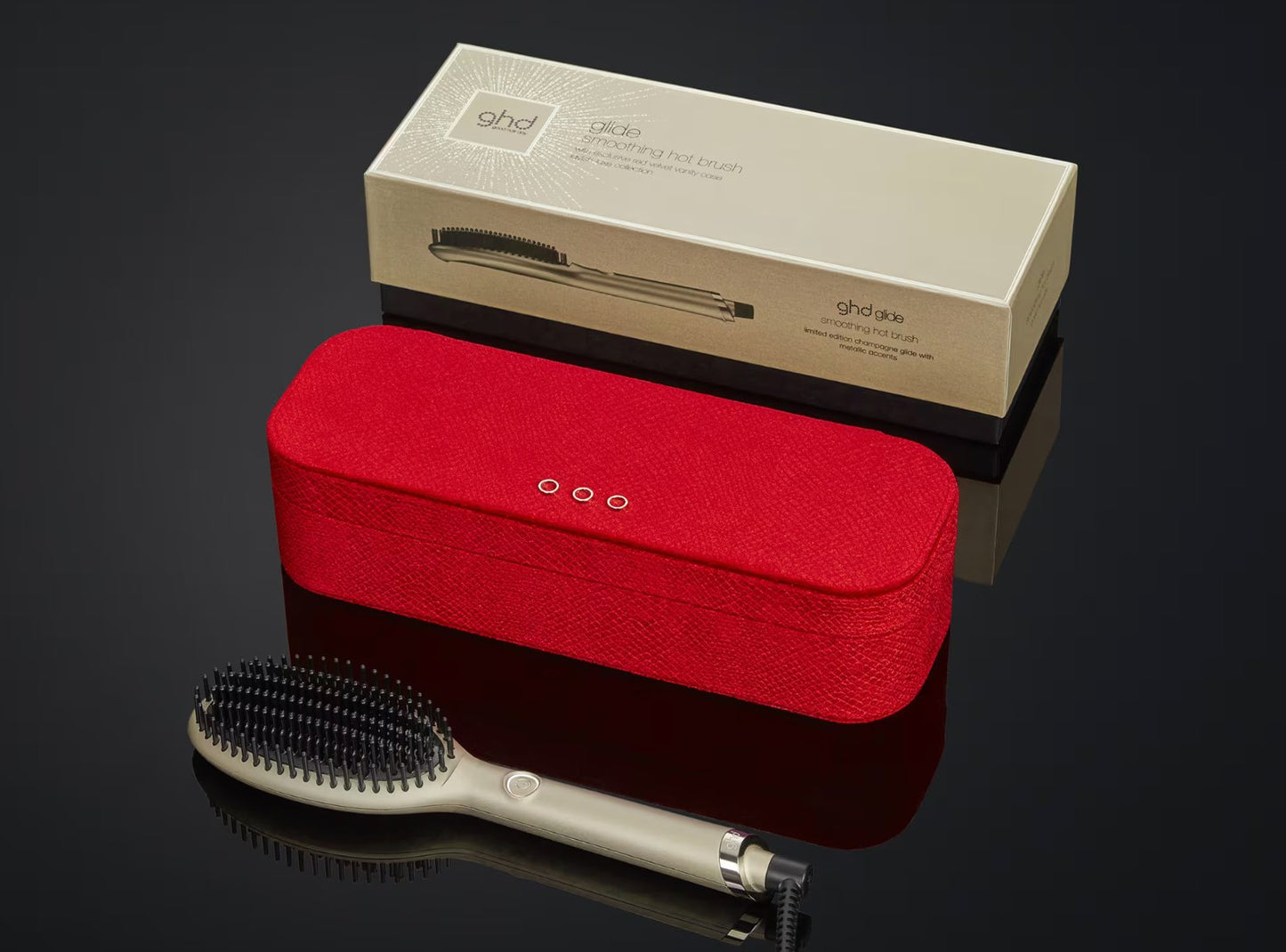 GHD Glide Hot Brush - Gold - shelley and co