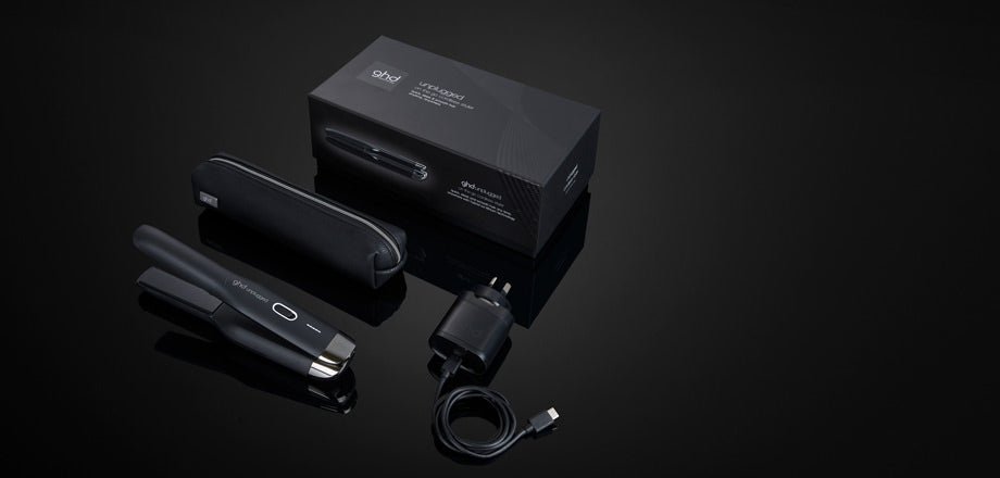 GHD Unplugged Rechargable Straightener - Black - shelley and co