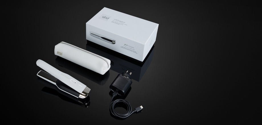 GHD Unplugged Rechargable Straightener - White - shelley and co