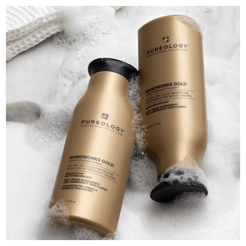 Pureology Nanoworks Gold Shampoo 266ml - shelley and co